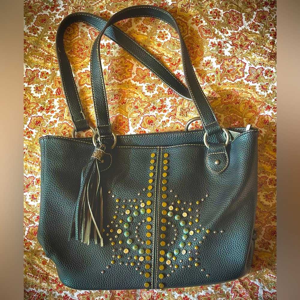 Leather Montana West Tote Purse